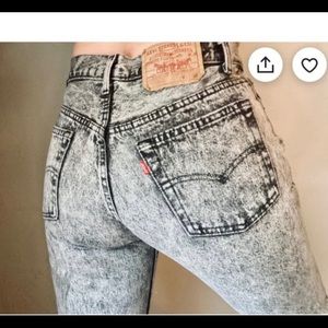 Levi’s Vintage Gray Acid Washed Women’s Jeans